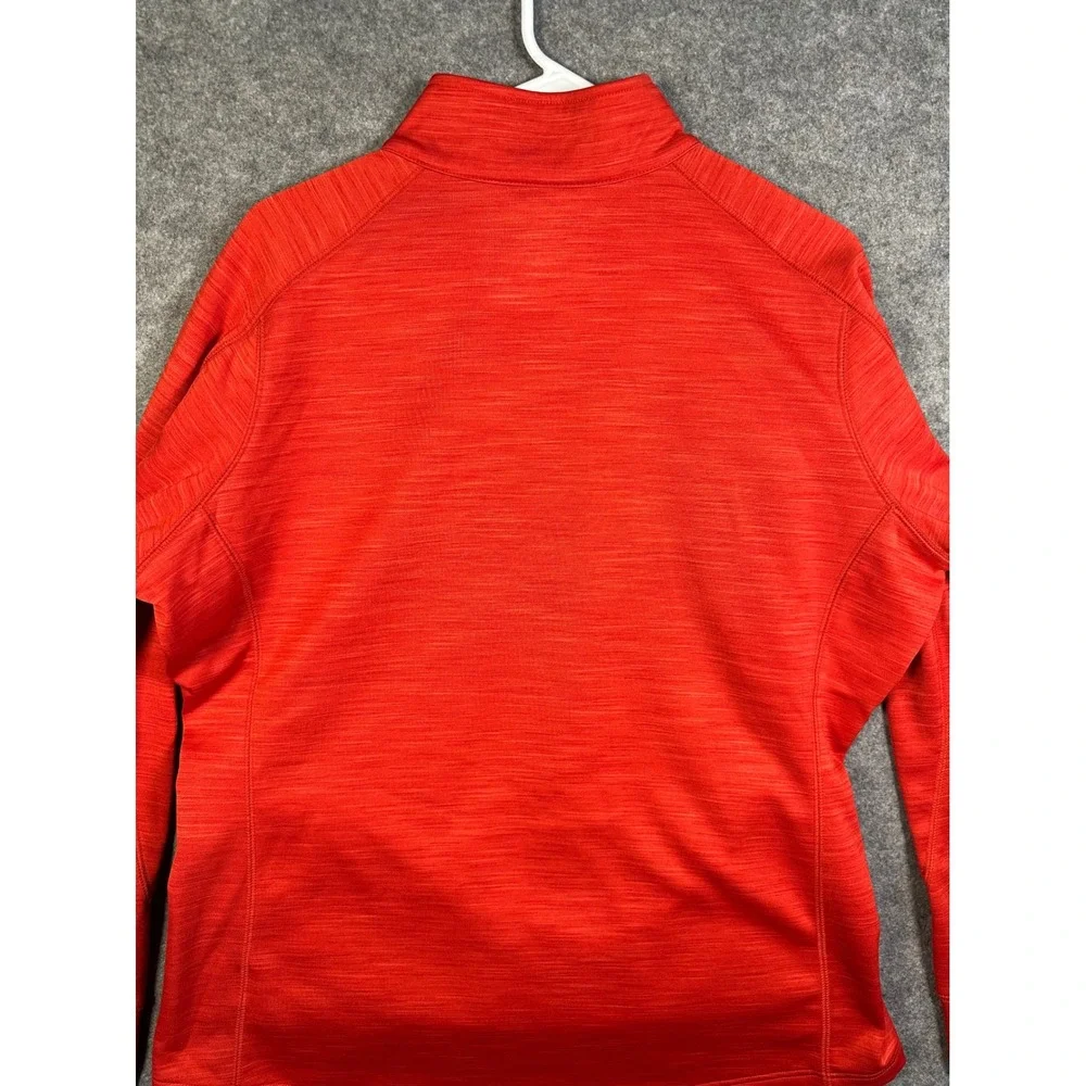 Majestic Therma Base MLB‎ Authentic Red Quarter Zip Pullover Fleece Mens XL W328